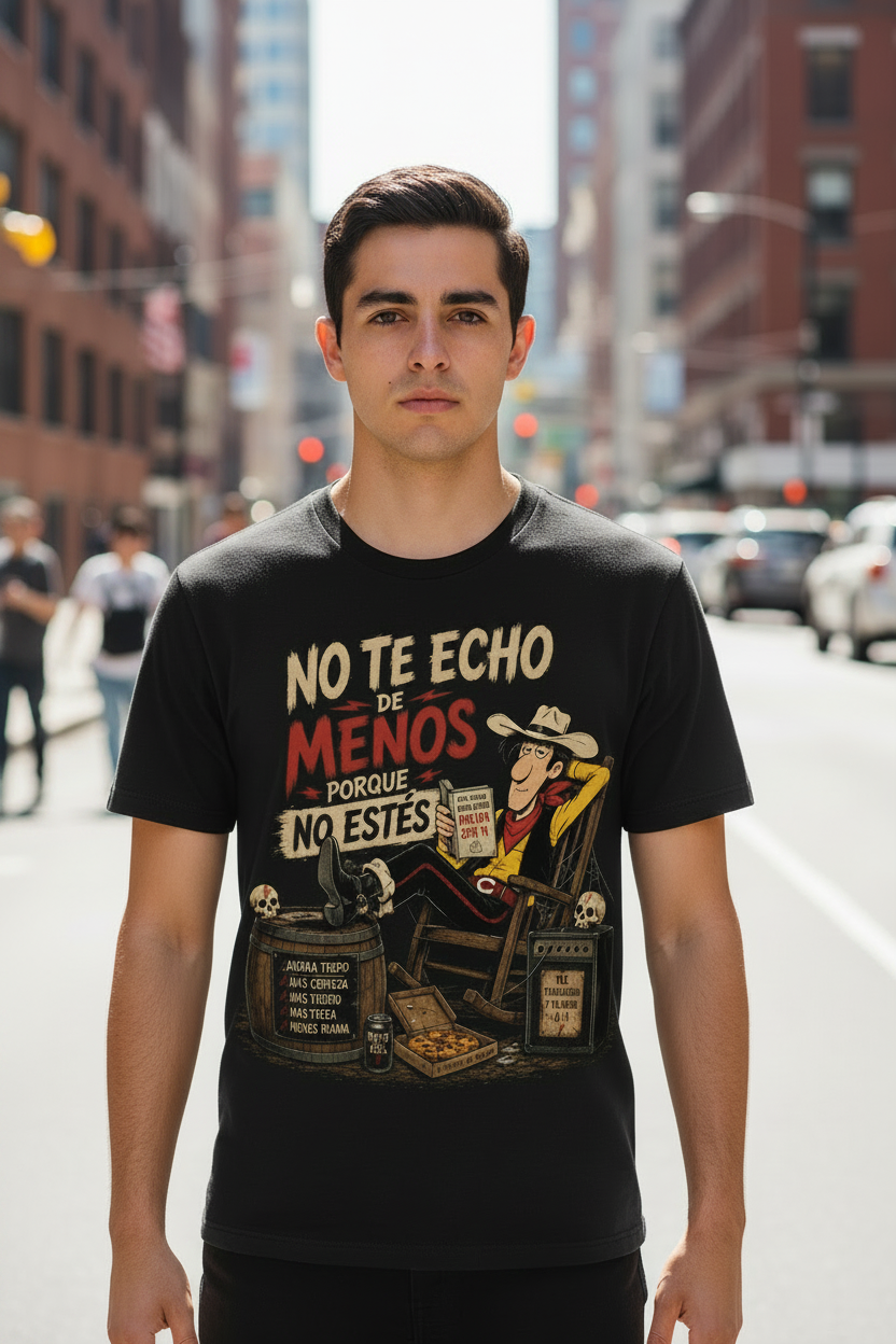 Camiseta “No te echo de menos”