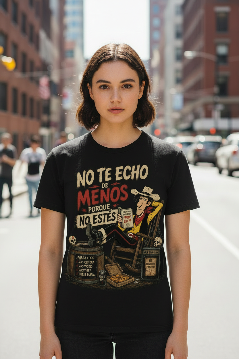 Camiseta “No te echo de menos”