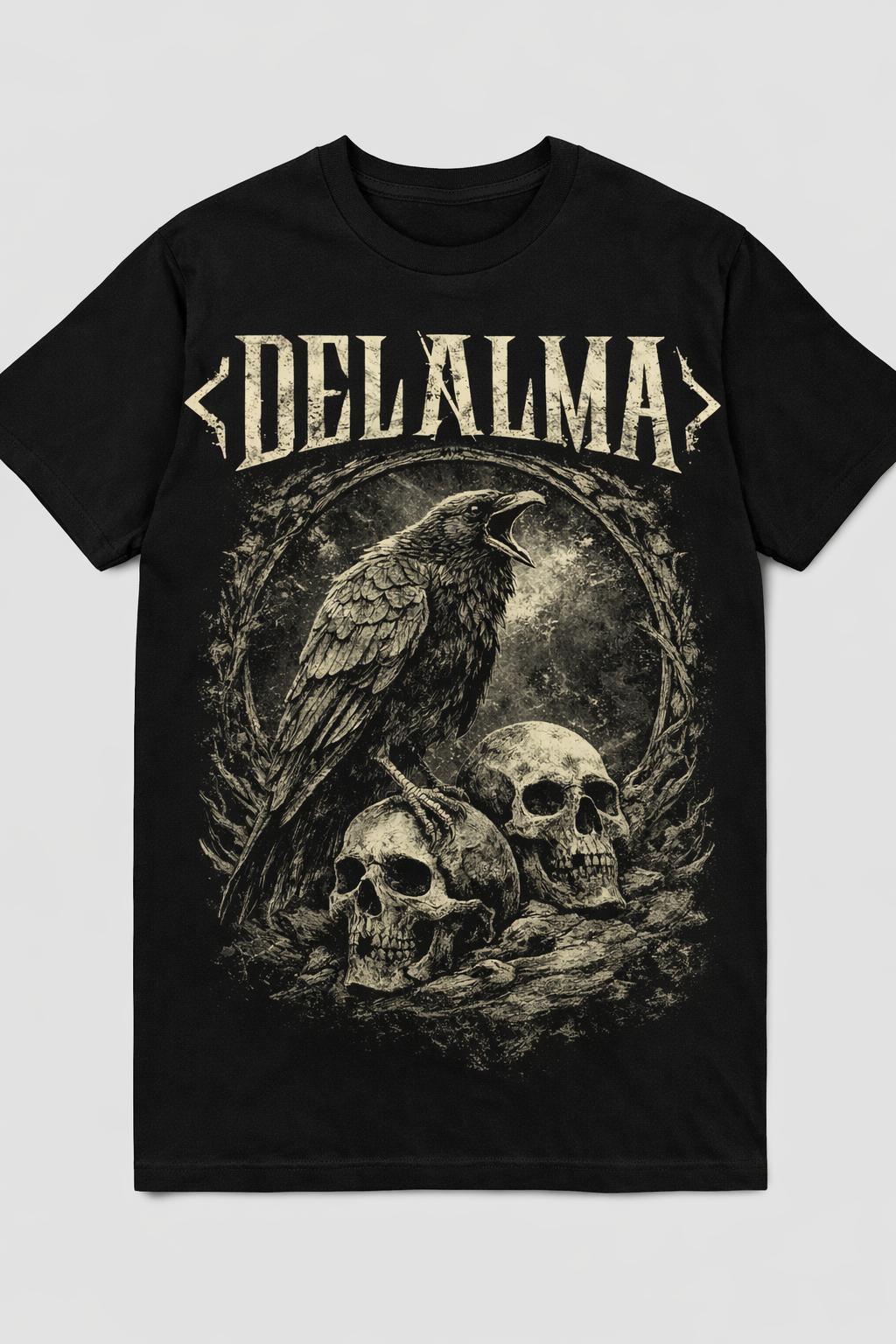 Camiseta "Mirlo/Calavera".