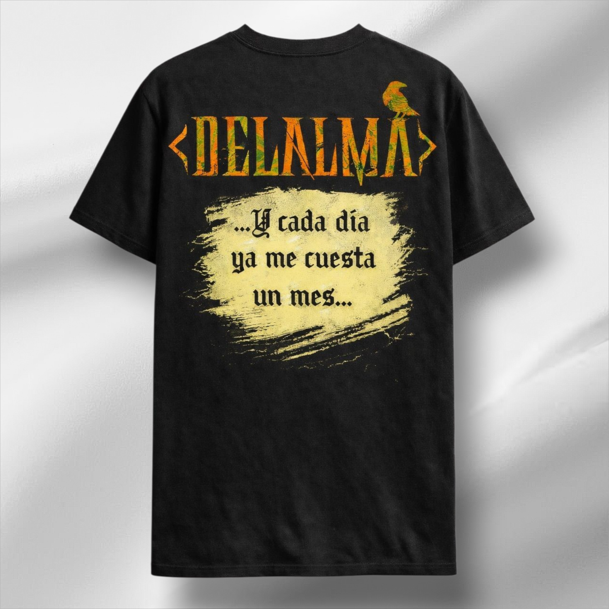 Camiseta doble cara "Cristal/Mirlo".