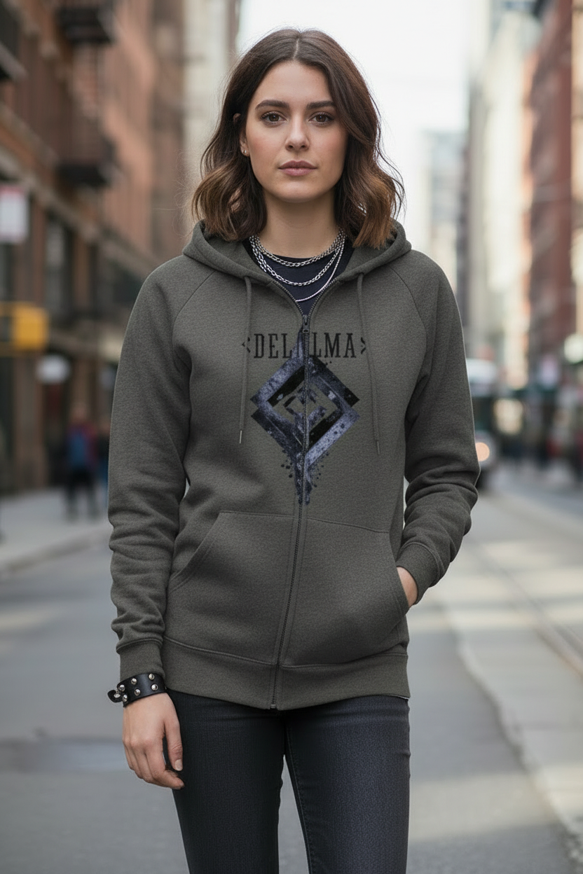 Sudadera "Cristal" cremallera.