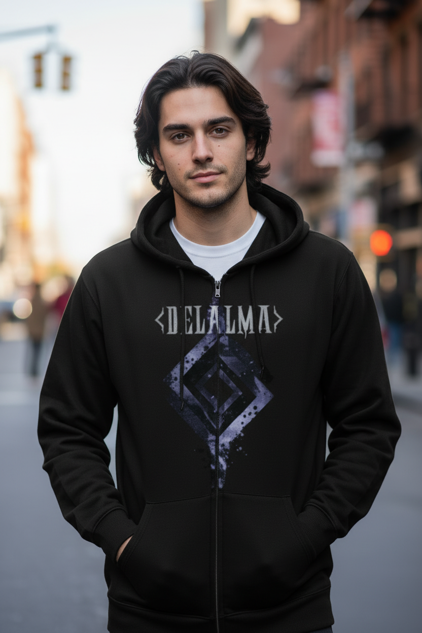 Sudadera "Cristal" cremallera.